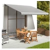 Image de Tissu de remplacement pour auvent Anthracite et blanc 4x3 m