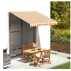 Image de Tissu de remplacement pour auvent Jaune et orange 3x2,5 m