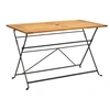 Image de Table a manger fixe sans tiroir 4 personnes en bois massif 120 x 70 cm