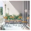 Image de Chaises de bistro pliables lot de 4 Bois d acacia massif