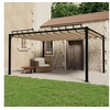 Image de Prieel met lamellendak 3x4 m stof en aluminium taupe313928