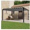 Image de Tonnelle avec Toit à Persienne Belvédère de Jardin Pavillon d'Extérieur Tente de Réception Terrasse 3x4 m Anthracite 313929