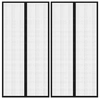 Image de Rideaux de porte anti insectes 2 pcs et aimants noir 220x100 cm