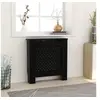Image de Cache-radiateur - - 325568 - MDF Noir - 78 cm - Design moderne à lattes