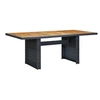 Image de Table de jardin Gris foncé Résine tressée et bois d acacia