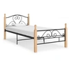 Image de Cadre de lit sans matelas noir métal 90x200 cm