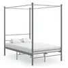 Image de Hemelbedframe metaal grijs 120x200 cm 325059