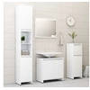 Image de Ensemble de meubles de salle de bain 4pcs Blanc Bois ingénierie3056889