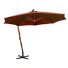 Image de Zweefparasol met paal 3,5x2,9 m massief vurenhout terracotta313771
