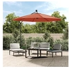 Image de Parasol de Jardin en Porte-à-faux et Lumières LED et Mât en Acier, Pare-soleil de Patio, Abri de Soleil, Parasol de 313781
