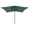 Image de Parasol de Jardin avec LED et Mât en Acier, Pare-soleil de Patio, Abri de Soleil, Parasol de Plage Terrasse 313786
