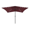 Image de Parasol de Jardin avec LED et Mât en Acier, Pare-soleil de Patio, Abri de Soleil, Parasol de Plage Terrasse 313790