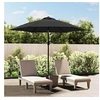 Image de Tissu de remplacement pour parasol d'extérieur Anthracite 300cm 313796