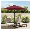 Image de Tissu de Remplacement pour Parasol d'Extérieur Tissu de Rechange de Parasol de Jardin Anti-UV Anti-décoloration Bordeaux 300 cm