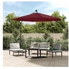 Image de Tissu de remplacement pour parasol déporté bordeaux rouge 300cm 313809