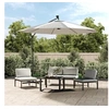 Image de Tissu de remplacement pour parasol déporté Blanc sable 350 cm 313813