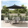 Image de Tissu de remplacement pour parasol déporté Noir 350 cm 313818