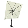 Image de Parasol de Jardin à 4 Niveaux avec Mât en Aluminium, Pare-soleil de Patio, Abri de Soleil, Parasol de Plage Terrasse, 313820