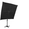 Image de Parasol de Jardin à 4 Niveaux avec Mât en Aluminium, Pare-soleil de Patio, Abri de Soleil, Parasol de Plage Terrasse, 313826