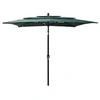 Image de Parasol de Jardin à 3 niveaux avec Mât en Aluminium, Pare-soleil de Patio, Abri de Soleil, Parasol de Plage Terrasse, 313837