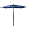Image de Parasol 3-laags met aluminium paal 2,5x2,5 m azuurblauw313843