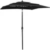 Image de Parasol deporte toile en polyester mat en aluminium rond 200 x 200 GENERIQUE