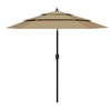 Image de vidaXL Parasol 3-laags met aluminium paal 2,5 m taupe313863