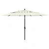 Image de vidaXL Parasol de Jardin à 3 niveaux avec Mât en Aluminium, Pare-soleil de Patio, Abri de Soleil, Parasol de Plage Terrasse, 313876