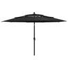 Image de Parasol de Jardin à 3 niveaux avec Mât en Aluminium, Pare-soleil de Patio, Abri de Soleil, Parasol de Plage Terrasse, 313882