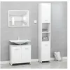 Image de Ensemble de meubles de bain 3 pcs Blanc Bois d ingénierie