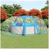 Image de Dôme de Piscine Ovale Couverture de Piscine Pavillon de Piscine Tente de Piscine Jardin Extérieur Arrière-cour 530x410x205 cm