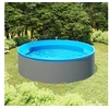 Image de Piscine à Eclaboussures Piscine Hors Sol Piscine Gonflable Piscine de Jardin Arrière-cour Extérieur Revêtement en PVC 350x90 cm Gris