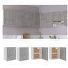 Image de Hangkasten Lyon 2 st 50x31x60 cm bewerkt hout betongrijs805082