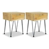Image de Tables de chevet 2 pcs 40x30x50 cm teck massif3057527