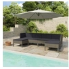 Image de Salon de jardin resine tressee gris 6 pieces 69 x 60 x 67 6 personnes
