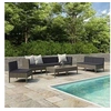 Image de Salon de jardin modulable resine tressee gris 9 pieces 69 x 60 x 69 9 personnes