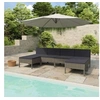 Image de 6-delige Loungeset met kussens poly rattan grijs3056988