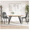 Image de Lot de 2 chaise en plastique non pliable interieur H. 87 cm gris