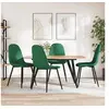 Image de Lot de 4 chaise interieur non pliable en plastique H. 87 cm vert