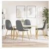 Image de Lot de 4 chaise H. 87 cm empilable non pliable interieur en plastique gris