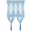 Image de Rideau en macramé Bleu 140x240 cm Coton