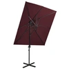 Image de Zweefparasol met dubbel dak 250x250 cm bordeauxrood312366