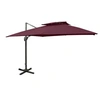 Image de Zweefparasol met dubbel dak 300x300 cm bordeauxrood312380