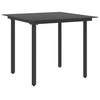Image de Table a manger fixe sans tiroir carre en verre L 80 cm