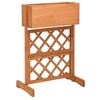 Image de Jardinière à treillis de jardin Orange 45x30x74cm Bois de sapin