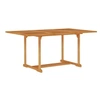 Image de Table de jardin 150x90x75 cm Bois de teck massif