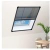 Image de Moustiquaire plissée pour fenêtre Aluminium Anthracite 60x80 cm