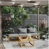 Image de Salon de jardin 4 pcs avec coussin Bois d acacia solide