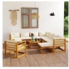 Image de Salon de jardin modulable bois massif 12 personnes 12 pieces