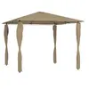 Image de Prieel met paalhoezen 160 g/m² 3x3x2,6 m taupe313606